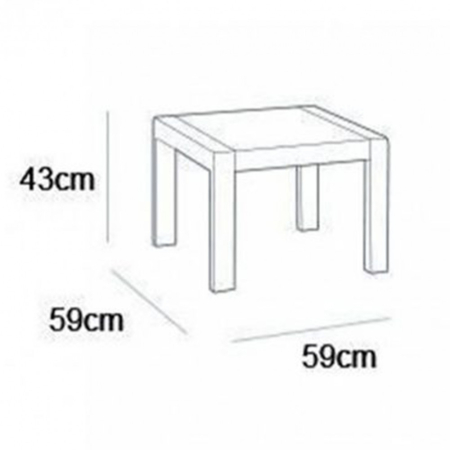 Curver Set mobilier de grădină Georgia, culoare maro, cu perne taupe calde [2]