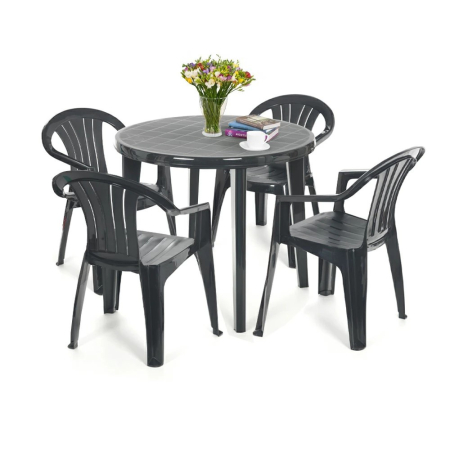 Produse temporar indisponibile - Curver Set mobilier de grădină Licilia 4+1, grafit