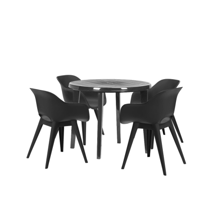 Grădină - Curver Likola 4+1 set de mobilier de grădină grafit