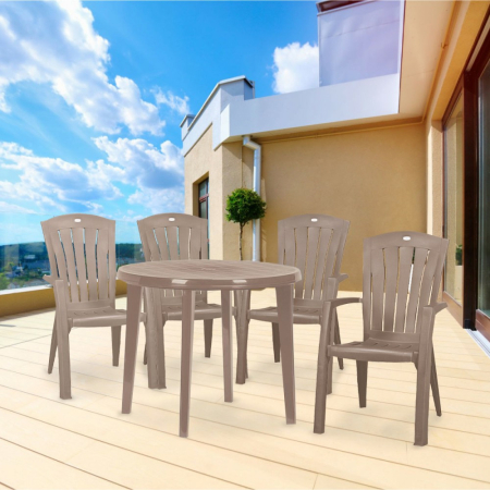 Curver Set mobilier de grădină Lisorini 4 în 1 [3]