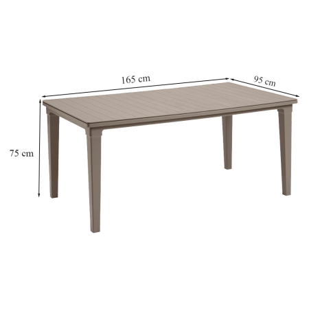 Curver Set mobilier de grădină Mariett 4+1 cappuccino [2]