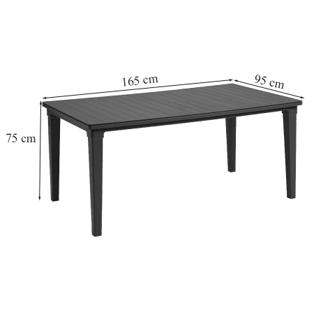 Curver Set de mobilier de grădină Mariett 4+1 grafit [2]