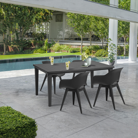 Curver Set de mobilier de grădină Mariett 4+1 grafit [1]