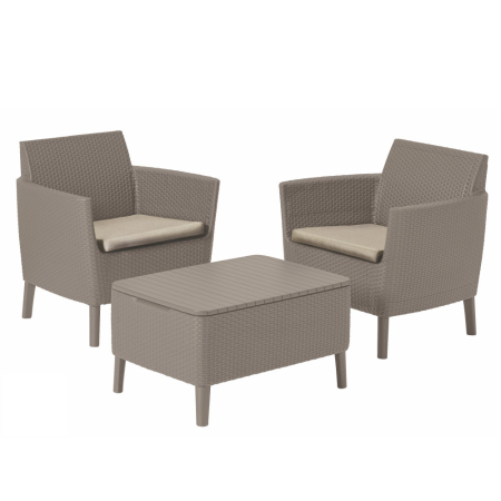 Mobilier grădină - Curver Set mobilier de grădină pentru balcon Salemo, 2 fotolii cu măsuță