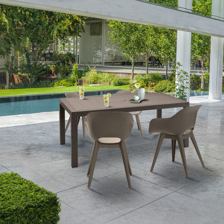 Curver Set de mobilier de grădină Romy 4+1 cappuccino [1]