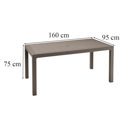 Curver Set de mobilier de grădină Romy 4+1 cappuccino [2]