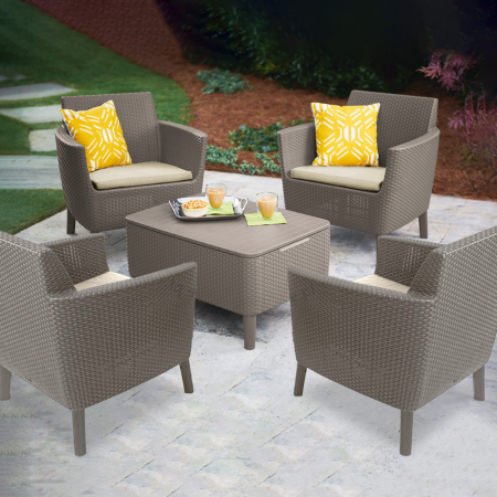 Curver Salemo duo set de mobilier de grădină cappuccino [2]