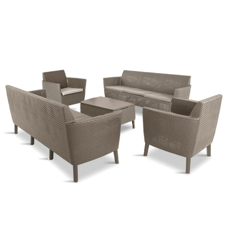 Curver Salemo Large II duo set de mobilier de grădină cappuccino [1]