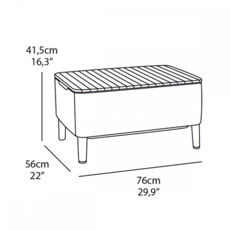 Curver Salemo Max duo set de mobilier de grădină cappuccino [7]