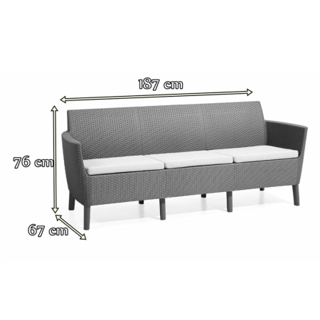 Curver Salemo Max duo set de mobilier de grădină cappuccino [6]