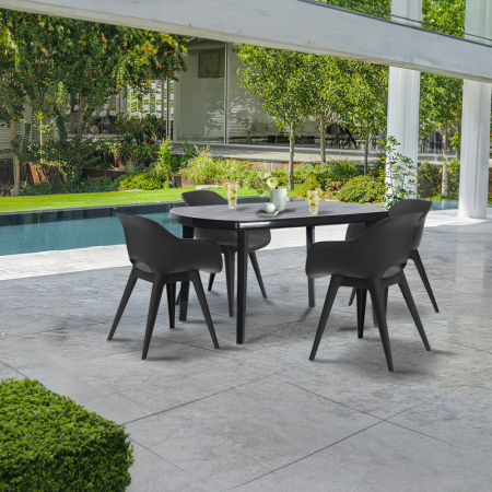 Curver Vira 4+1 set mobilier de grădină grafit [1]