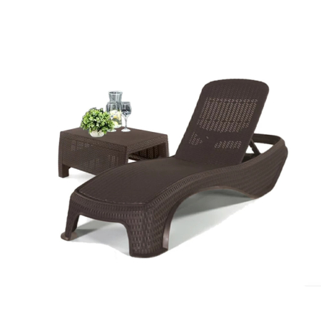 Șezlong - Curver Set șezlonguri de grădină Atlantic cu masă Corfu