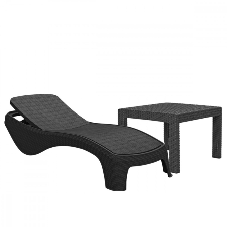 Produse temporar indisponibile - Curver Set șezlonguri de grădină Atlantic cu masă Rosario