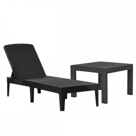 Produse temporar indisponibile - Curver Set șezlonguri de grădină Jaipur cu masă Rosario