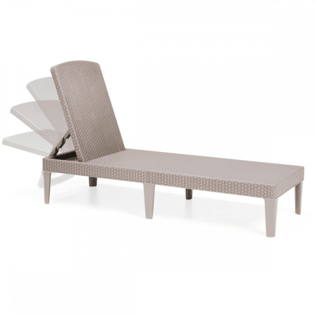 Curver Set șezlonguri de grădină Jaipur cu masă Rosario cappuccino [1]