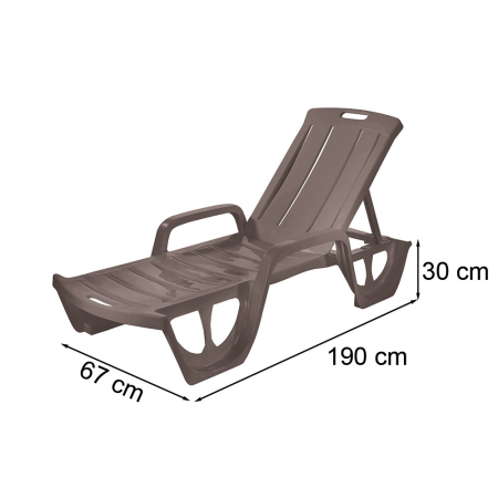Curver Șezlong de grădină Florida [2]