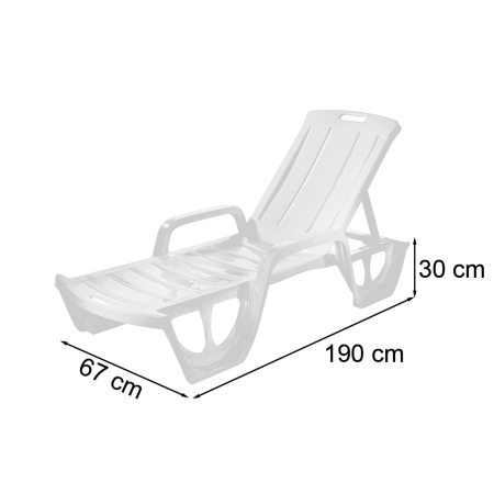 Curver Șezlong de grădină Florida [2]