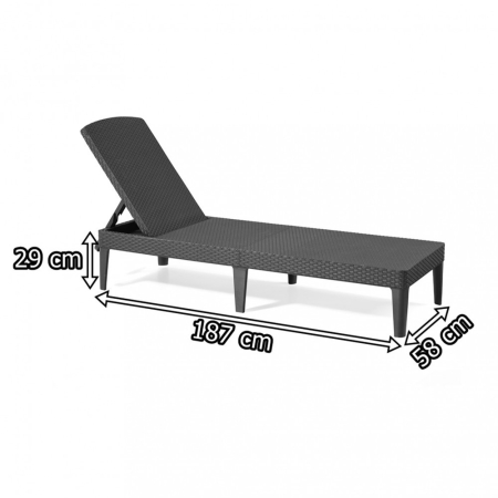 Curver Șezlong de grădină Jaipur [2]