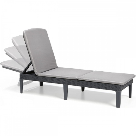 Curver Șezlong de grădină Jaipur cu pernă [1]