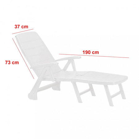 Curver Șezlong de grădină Roma [2]