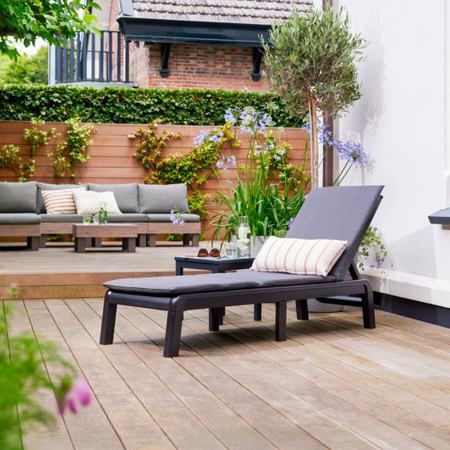 Curver Șezlong Formentera din plastic cu pernă [1]