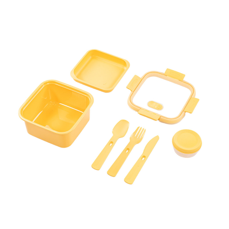 Curver To Go Lunch kit 4-in-1 cutie de prânz pătrată 1,1L [5]