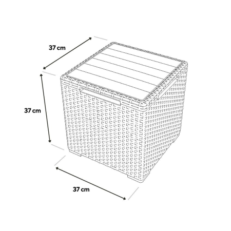 Curver Vigo masă de depozitare pentru grădină grafit [2]