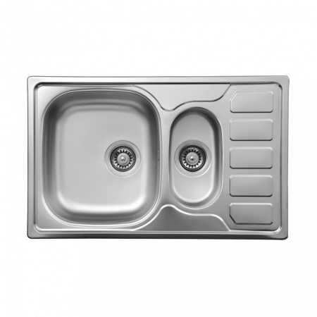 Produse temporar indisponibile - Deante Suflet cu o chiuvetă bazin cu tavă de scurgere, spălător de fructe, satin