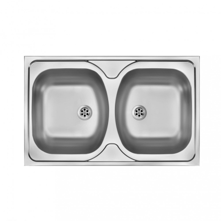 Produse temporar indisponibile - Deante Tango chiuvetă din oțel inoxidabil cu două chiuvete satin