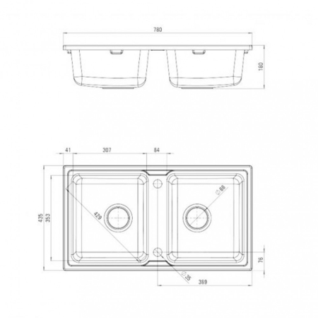 Deante Piscină Zorba 2 + scurgere automată alabastru [1]