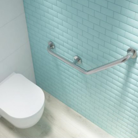 Deante Vital mâner din oțel îndoit montat pe perete, crom [2]