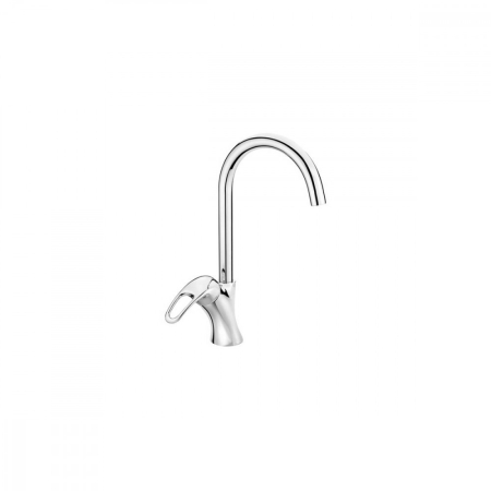 Produse temporar indisponibile - Deante Robinet mixer pentru chiuvetă Dalia cu gura de scurgere în formă de U, cromat.