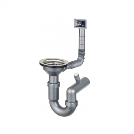 Produse temporar indisponibile - Deante Sifon Deante pentru chiuvete din oțel cu 1 vas, crom