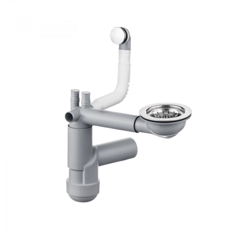 Produse temporar indisponibile - Deante Sifon Space Saver Lux pentru chiuvete de granit cu 1 vas, crom
