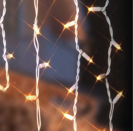 Produse temporar indisponibile - DekorTrend Cortină de lumină cu LED-uri pentru interior și exterior în alb cald