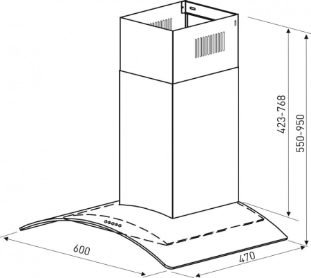 Focus Hotă de bucătărie Essenza 60 [1]
