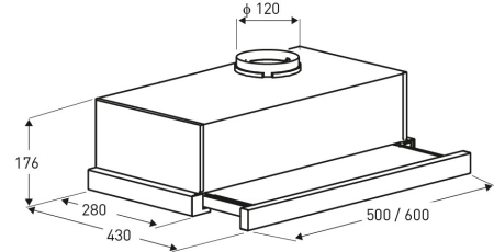 Focus Hotă de bucătărie Treviso Black [2]