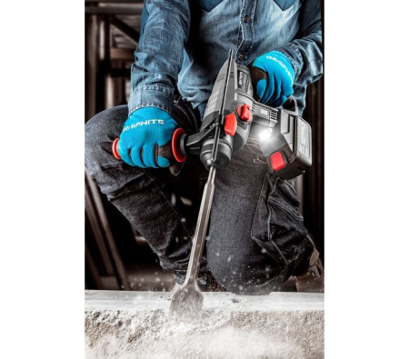 graphite BURGHIU CU PERCUȚIE FĂRĂ FIR CU FUNCȚIE DALTĂ, ENERGY+ 18V, 2,2J, FĂRĂ ACUMULATOR, GRAFIT [3]