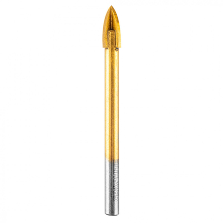 Accesorii aparat bricolaj - Graphite Burghiu universal pentru sticlă cu 4 muchii, pentru găurirea lemnului, plasticului, metalului, pietrei, ceramicii, 7 mm, Grafit