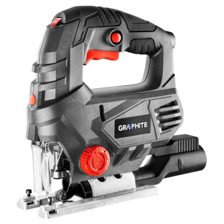 Produse temporar indisponibile - Graphite FERĂSTRĂU DE DERULARE 650W, 0-3100 MIN-1, BAZĂ DE ALUMINIU, CARCASĂ, GRAFIT