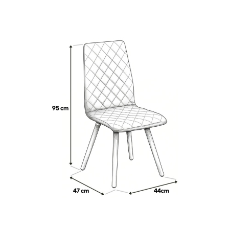 Halmar K282 Scaun de sufragerie bej 95x47x44 cm [4]