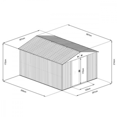 Hecht Casetă de depozitare pentru unelte de grădină Hecht 12X10Plus [1]