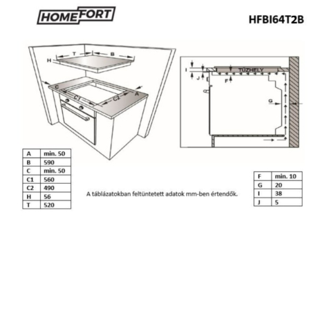 Homefort Plită cu inducție HOMEFORT HFBI64T2B [4]