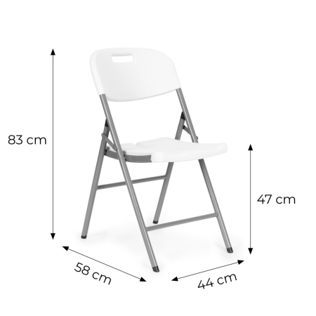 Homelux 2 scaune pliabile albe [9]