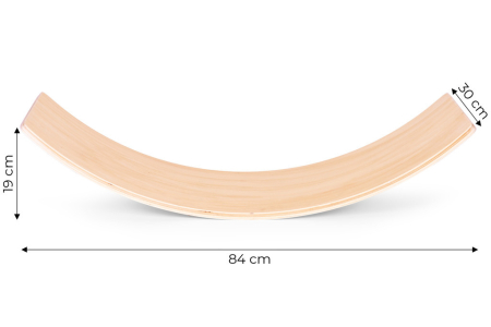 Homelux Balancing bord pentru copii din lemn rocker exercițiu de echilibrare [6]
