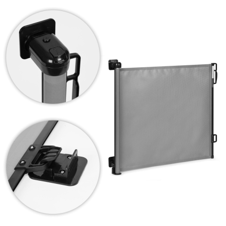 Homelux Balustradă de siguranță 150 cm pentru scări și uși de protecție gri [4]