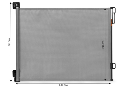 Homelux Balustradă de siguranță 150 cm pentru scări și uși de protecție gri [6]