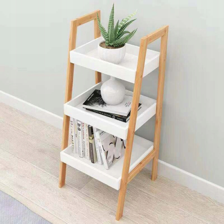 Homelux Bibliotecă cu cadru din bambus 34,5x31x71 cm [5]