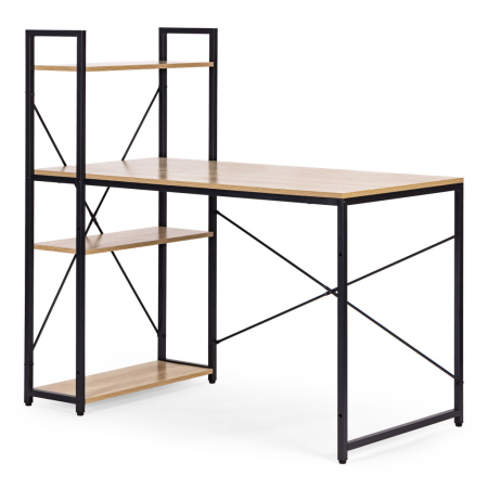 Homelux Birou 120x60 cm cu 3 rafturi Loft Style [5]