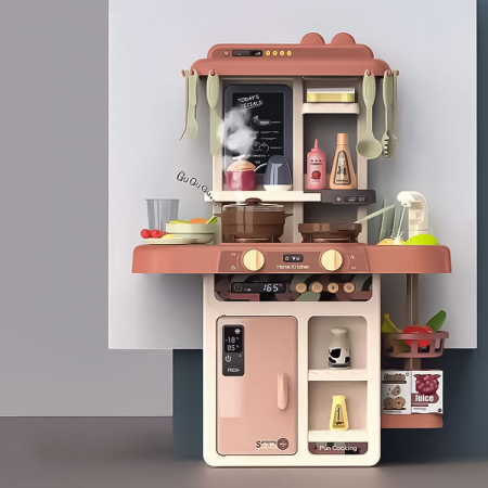 Homelux Bucătărie de joacă pentru copii cu efecte sonore și luminoase, set de 42 de piese [1]